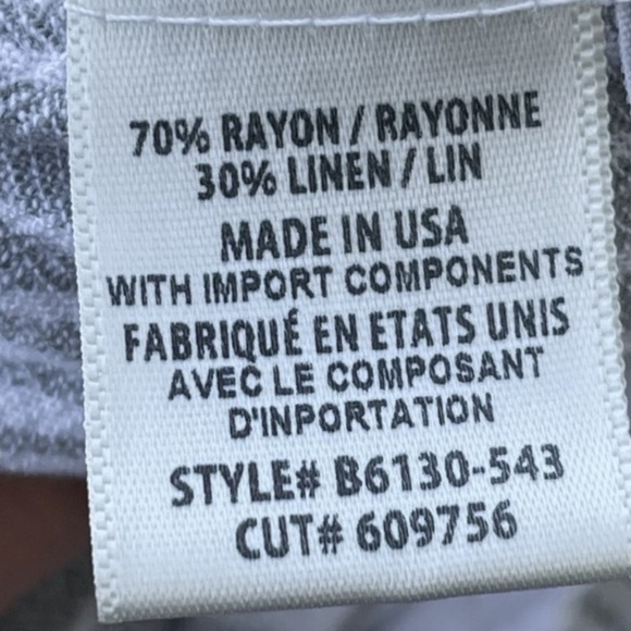 Bella Dahl Easy Linen Blend Romper Santorini Stripe  Size M - Picture 7 of 12